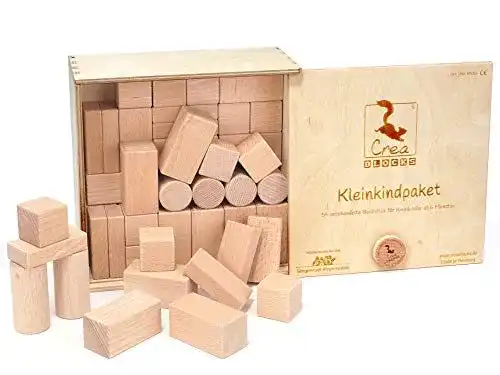 Bauklötze CreaBLOCKS Holzbausteine Kleinkindpaket 54