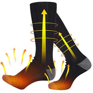 Beheizbare Socken Vintoney Beheizte Socken, 4500mAh Skisocken