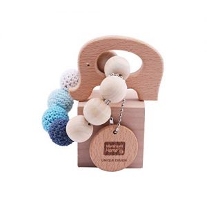 Beißring (Holz) Mamimami Home Wooden Teether Holz Rassel