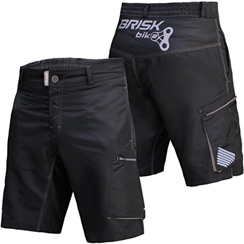 Die beste bike shorts brisk bike mtb short with inner padded compression Bestsleller kaufen