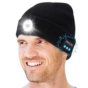 Bluetooth-Mütze shenkey Bluetooth Beanie Mütze,4 LED Beanie Cap