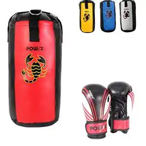 Boxsack Kind POWRX Boxset für Kinder/Jugendliche, Boxhandschuhe