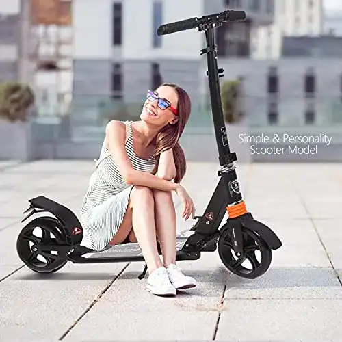 Cityroller Hesyovy Leicht Scooter T-Style Stabile, Klappbar