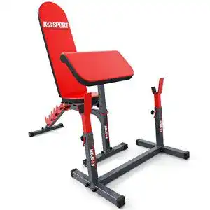 Curlbank K-Sport Trainingsset: Hantelbank+Curlpult+Hantel-Rack