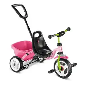 dreirad-mit-schubstange-puky-cat-1-s-kinder-dreirad-rosa-gruen