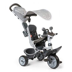 Dreirad mit Schubstange Smoby – Baby Driver Komfort Titan – 3-in-1