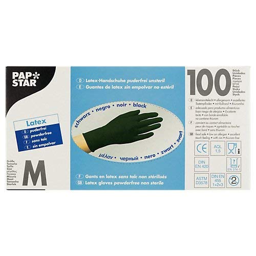 Einmalhandschuhe (100 Stück) PAPSTAR 10015 Handschuhe, Latex