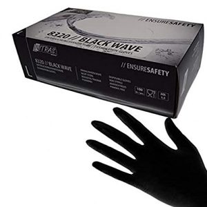 Einmalhandschuhe (XL) NITRAS Medical Schwarze Nitril Handschuhe
