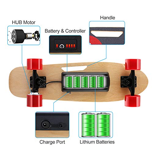 Elektro-Skateboard Caroma 77 cm Elektro Skateboard Bluetooth