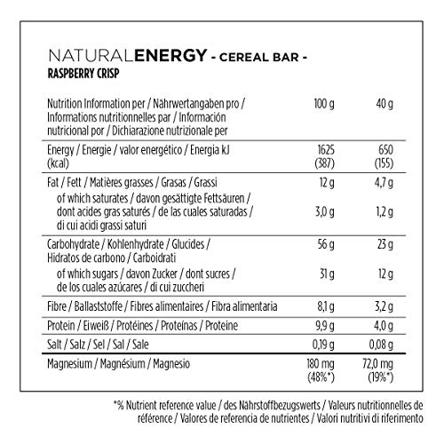 Energieriegel Powerbar Natural Energy Cereal Raspberry Crisp 24