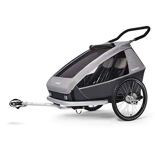 Fahrradanhänger Croozer Unisex – Erwachsene Keeke , grau