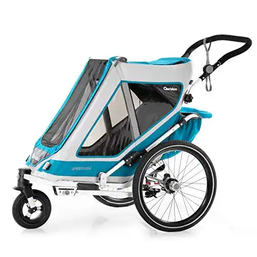 Fahrradanhänger Qeridoo Speedkid2 (2020/2021) für 2 Kinder