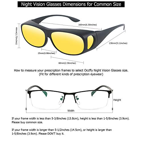 Fahrradbrille für Brillenträger Occffy Herren und Damen Polarisiert