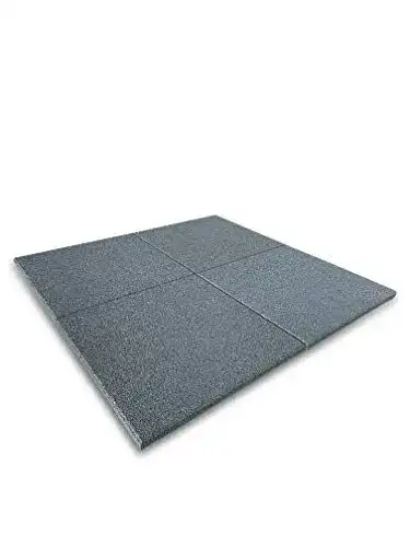 Fallschutzmatten Land-Grid 1m² Grau Gummimatten Spielplatzmatte