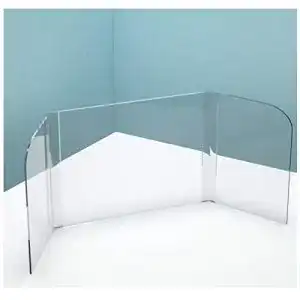 Faltbarer Spuckschutz JIZHENG Spuckschutz Plexiglas, Tragbar