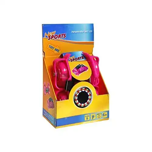Fersenroller Unbekannt New Sports mit LED, pink