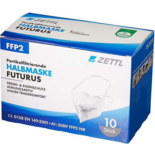 FFP2-Maske Made in Germany Zettl Futurus FFP2 Maske 10 Stück