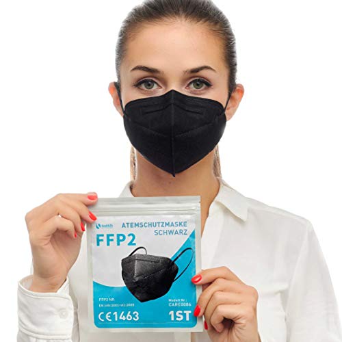 FFP2-Masken Schwarz Health2b FFP2 Maske Schwarz CE Zertifiziert