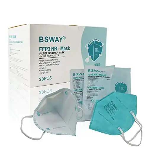 FFP3-Mundschutzmaske BSWAY 20X FFP3 Atemschutzmaske