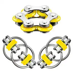 Fidget-Spinner Sunshine smile Flippy Chain Fidget Toy Set,Flippy