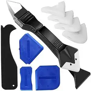 Fugenglätter XCOZU 9 Pcs Silikonentferner, Silikon Abzieher 3 in 1