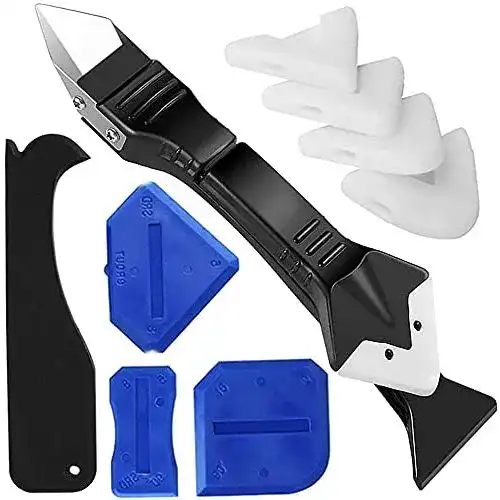 Fugenglätter XCOZU 9 Pcs Silikonentferner, Silikon Abzieher 3 in 1