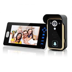 Wireless Video Door Phone SIMBAILAI 7-inch Wireless Video