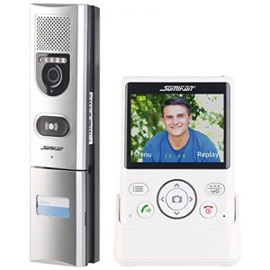 Wireless video door intercom system Somikon door camera: wireless with video