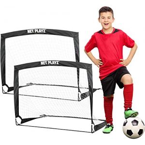Fußballtor für Kinder NET PLAYZ – 2er Set faltbar Tor – Fußball-Tor