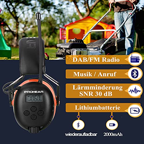 Gehörschutz (Bluetooth) PROHEAR 033A DAB Gehörschutz Bluetooth