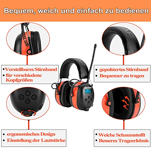 Gehörschutz (Bluetooth) PROHEAR 033A DAB Gehörschutz Bluetooth