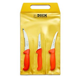 Gekrösemesser F. DICK Messer Set ErgoGrip 3-teilig „Jagd Outdoor“