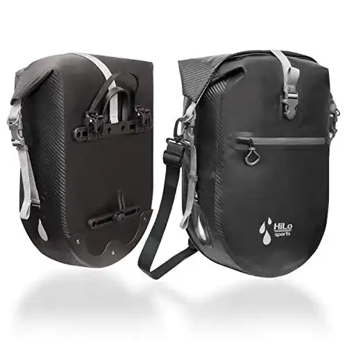 Gepäckträgertasche HiLo sports 2 Stück wasserdichte 25L Fahrrad