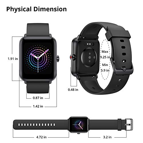 GPS-Uhr Fitpolo Smartwatch, Damen Herren Smart Watch