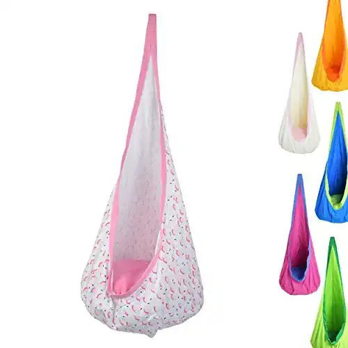 Hängehöhle Pink Papaya Doodle für Kinder, komfortabler – TÜV