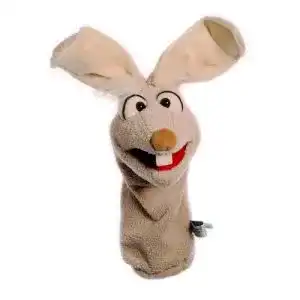 Handpuppen Living Puppets W446 Mampfred Hase Quasselwürmer