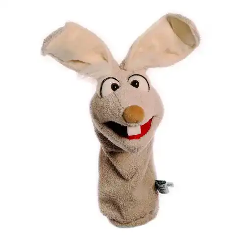 Handpuppen Living Puppets W446 Mampfred Hase Quasselwürmer