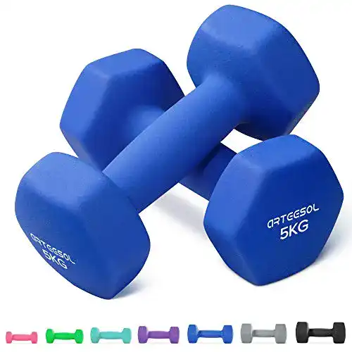 Hanteln (5 kg) arteesol Neopren Hanteln, Kurzhanteln 2er-Set