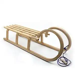 Hörnerschlitten Holzfee Baran 110 cm mit Leine
