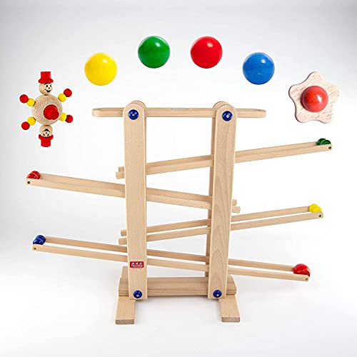 Holzspielzeug Trihorse Kugelbahn MAXI aus Holz – Ideal für Kind