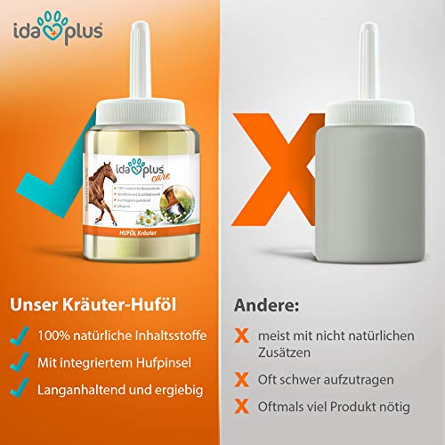 Huföl Ida Plus – Kräuter mit Pinsel 500 ml – Huf Pflege