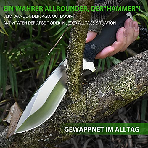 Jagdmesser NedFoss Outdoor – Messer mit Echtleder-Etui