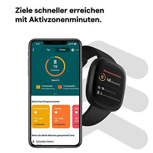 Jawbone Fitbit Versa 3 – Gesundheits- & Fitness-Smartwatch GPS