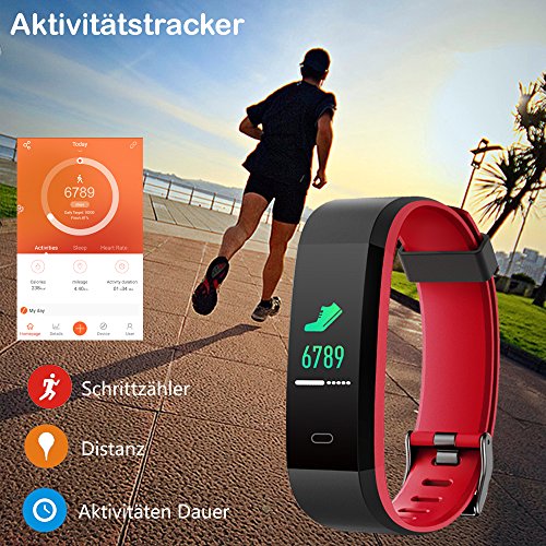 Jawbone YAMAY Fitness Tracker,Smartwatch Wasserdicht IP68 Fitness
