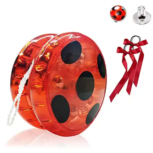 Jo-Jo Hook Ladybug Yo-Yo für Ladybug Kostüm Kinder, Blinklicht