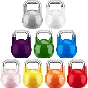 Kettlebell GORILLA SPORTS ® Competition 16 kg Stahl Gelb