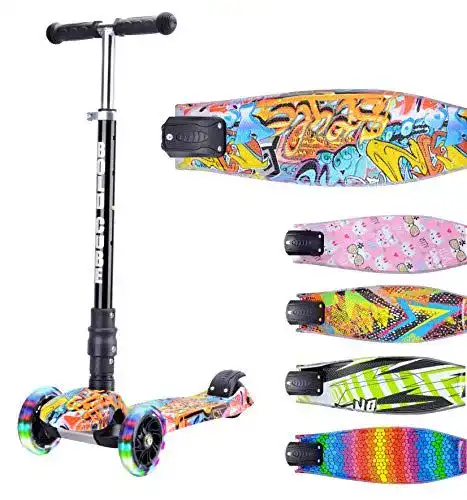 Kickboard BOLDCUBE Dreirad Roller mit PU LED Räder – 4 Stufen