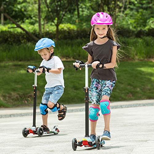 Kickboard WeSkate Roller Kinder Dreiradscooter mit PU LED