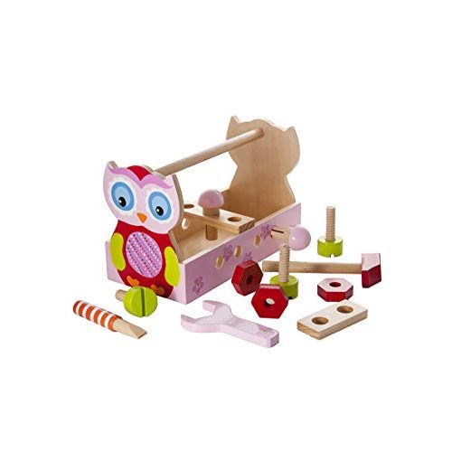 Kinder-Werkzeugkoffer Mousehouse Gifts Holzspielzeug Eulen