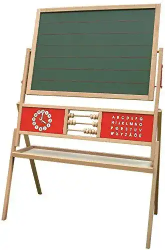 Kindertafel roba Tafel, Standtafel drehbar mit Schreibtafel liniert